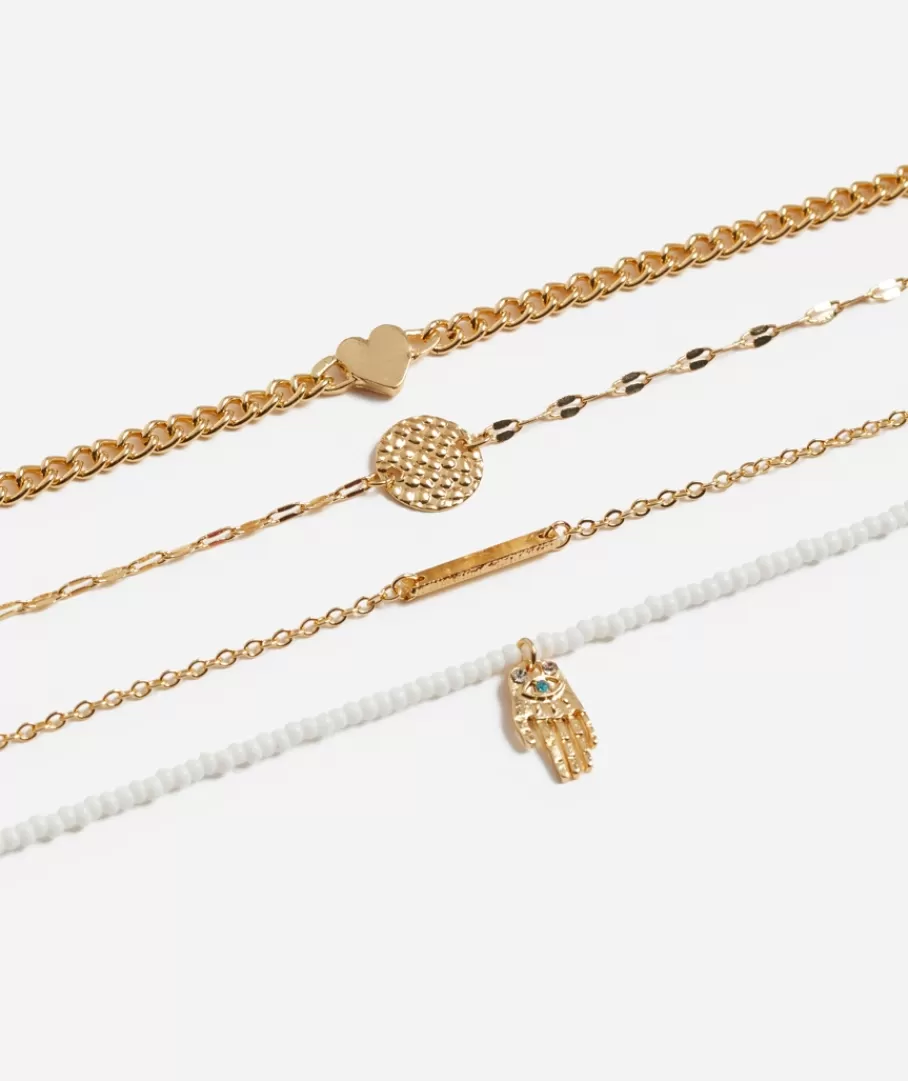 Sportsgirl Jewellery | Jewellery Packs< WHITE BEADED ANKLET PACK