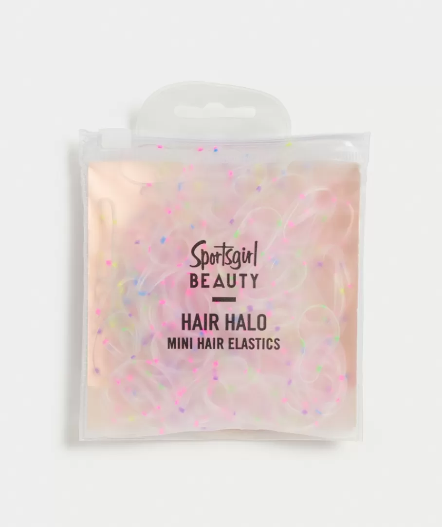 Sportsgirl Hair<HAIR HALO - CLEAR HAIR ELASTICS - COLOURFUL DOTS