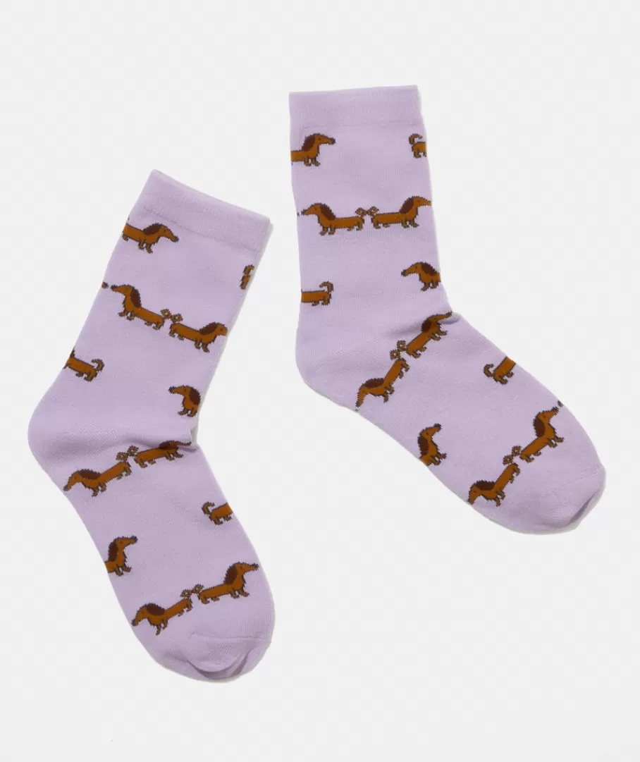 Sportsgirl Socks<HAPPY TAILS SAUSAGE DOG CREW SOCK