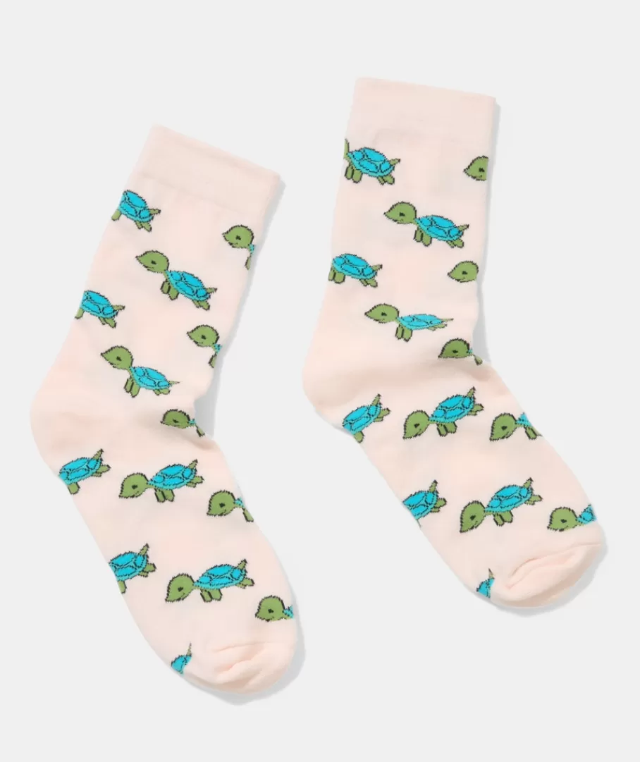 Sportsgirl Socks<HAPPY TURTLE CREW SOCK