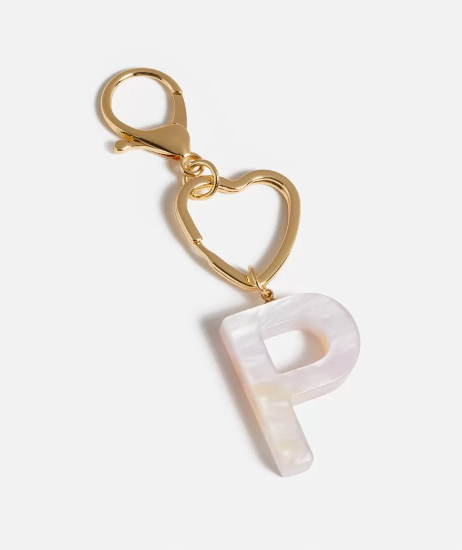 Sportsgirl Keyrings & Bag Charms<HEART CLASP ALPHABET ACRYLIC KEYRING