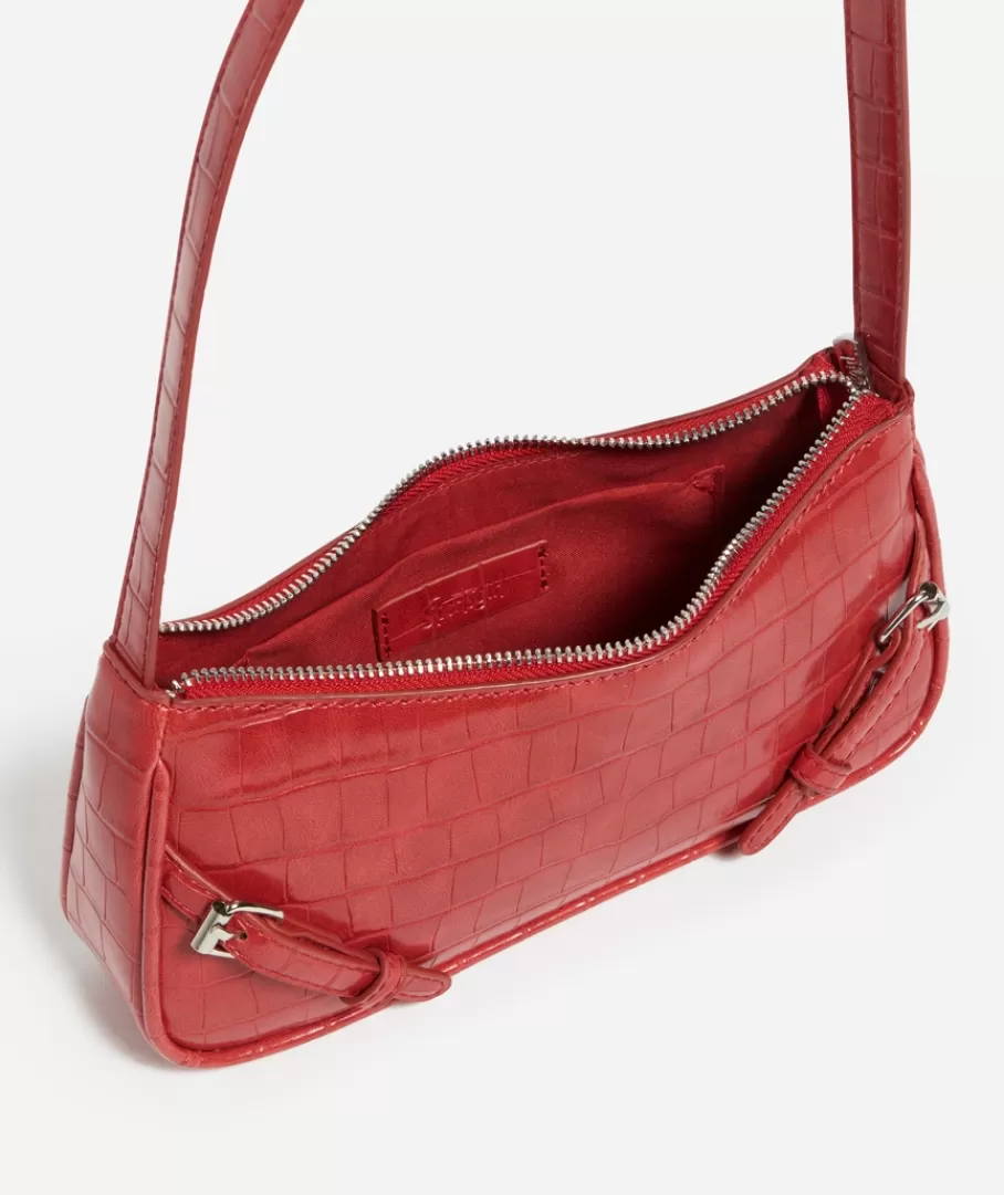 Sportsgirl Bags | Shoulder Bags<HEIDI BUCKLE CROC SHOULDER BAG