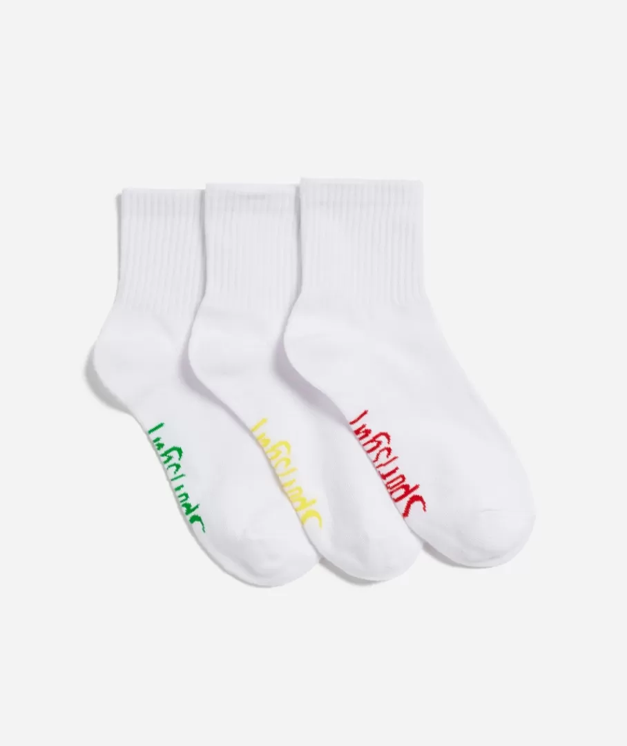 Sportsgirl Socks<HERTIAGE THREE QUARTER SOCK - 3 PACK