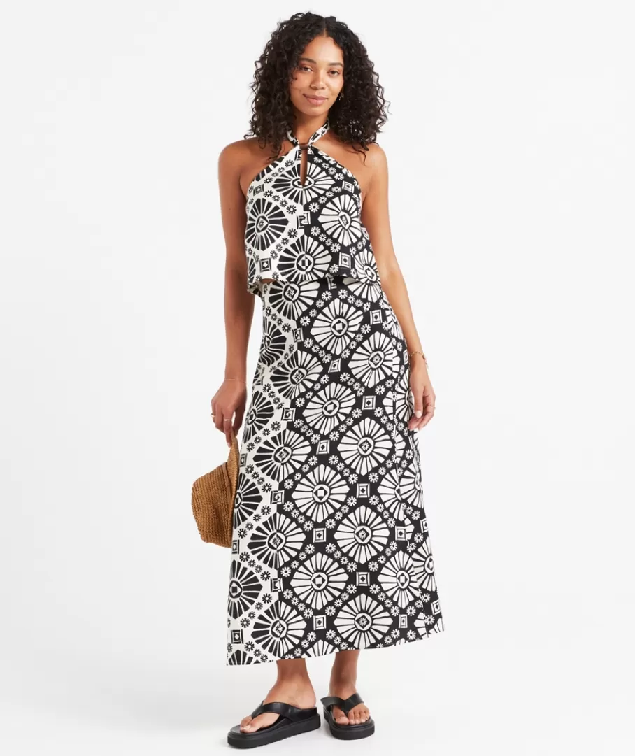 Sportsgirl Linen | Sets<JASMINE PRINTED SPLICED MIDI SKIRT