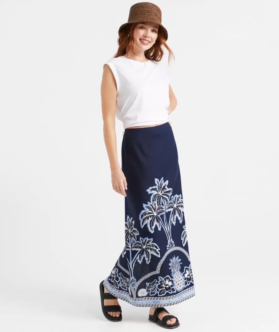 Sportsgirl Linen | Skirts<JEMIMAH COLUMN LINEN BLEND MAXI SKIRT