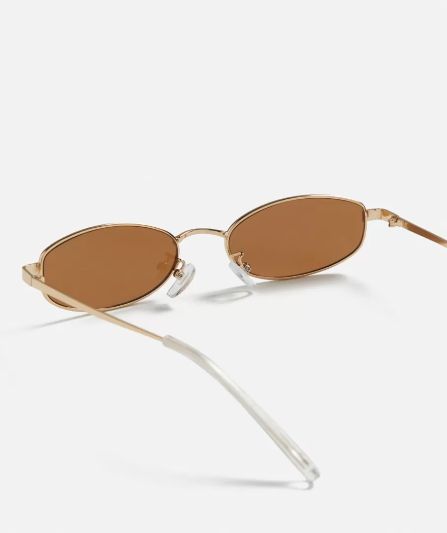 Sportsgirl Sunglasses<JETT OVAL METAL SUNGLASSES -