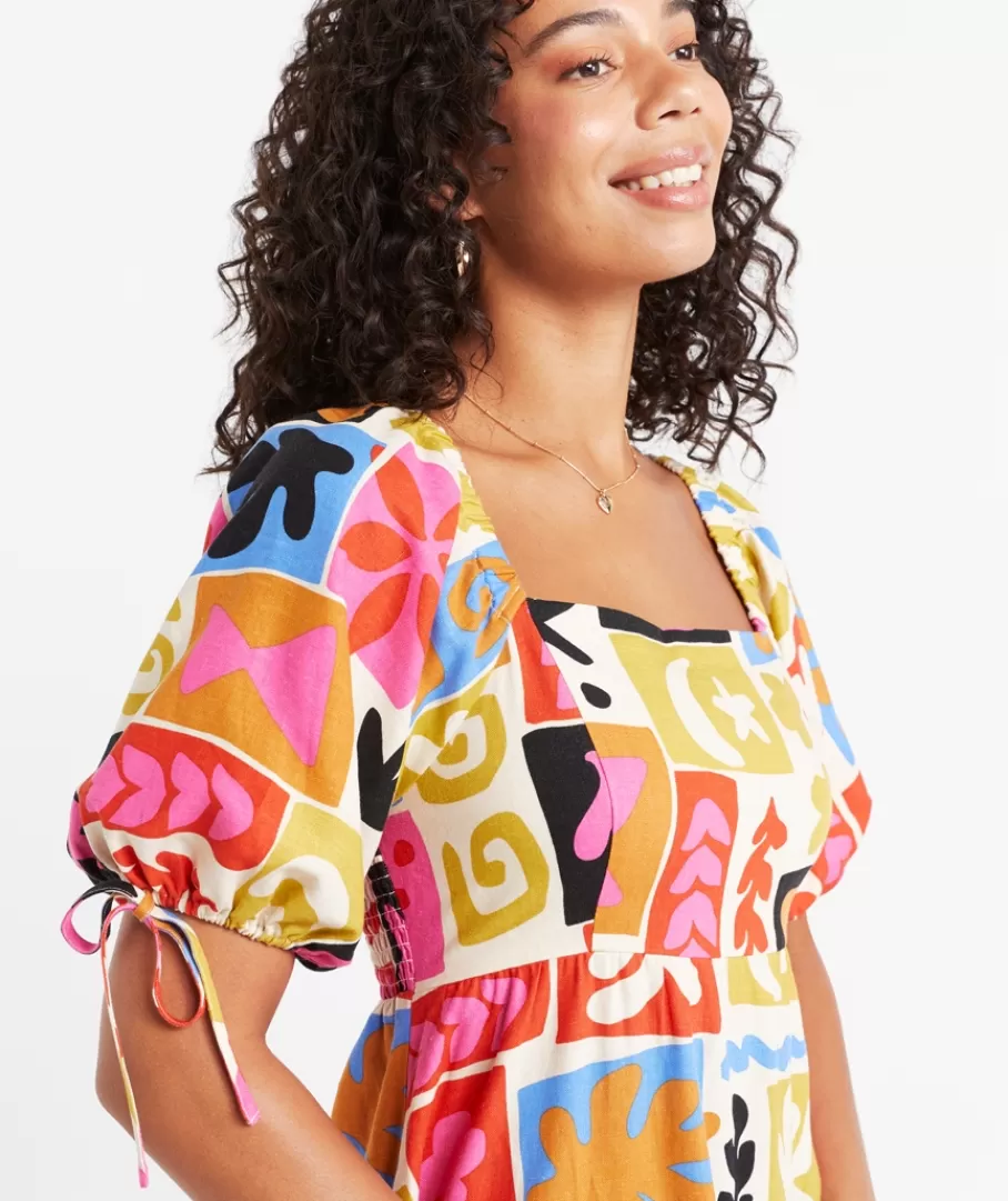 Sportsgirl Dresses | Printed Dresses<KELLY SQUARE NECK MIDI DRESS