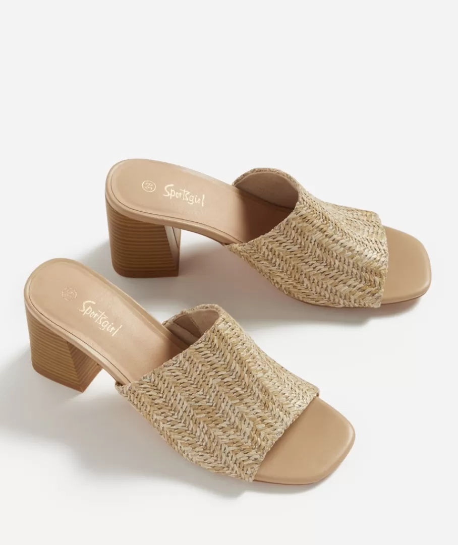 Sportsgirl Shoes | Heels<KENDRA WOVEN MULE HEEL