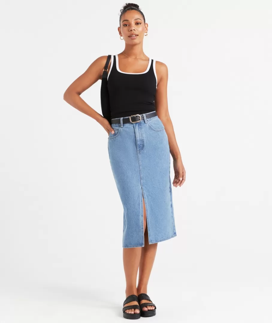 Sportsgirl Skirts | Skirts<KENZIE SPLIT MIDI SKIRT