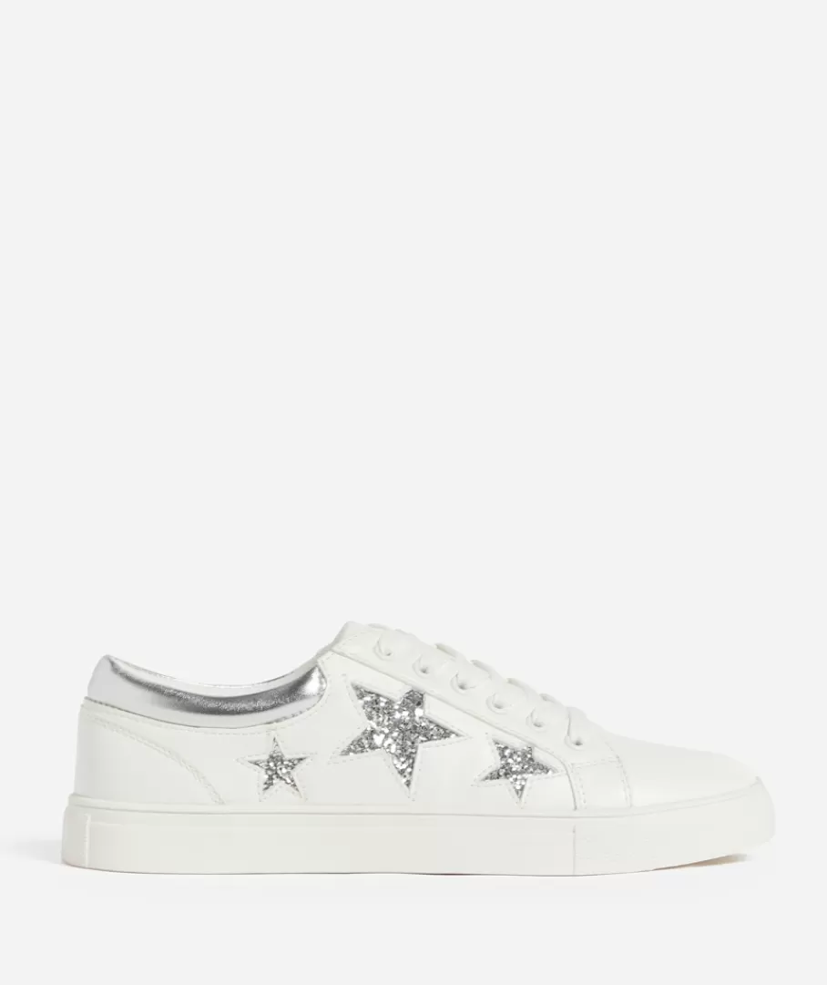 Sportsgirl Shoes | Sneakers<KYA STAR WHITE SNEAKER