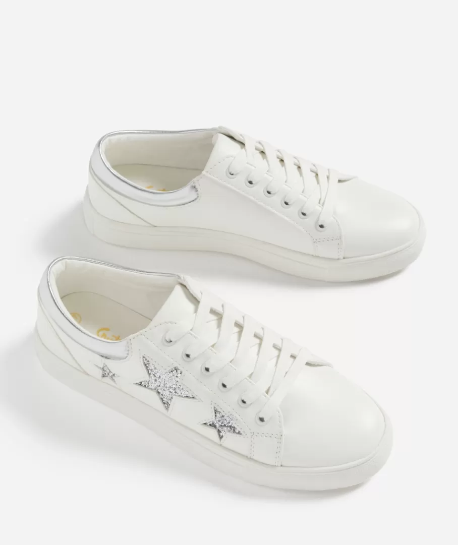 Sportsgirl Shoes | Sneakers<KYA STAR WHITE SNEAKER