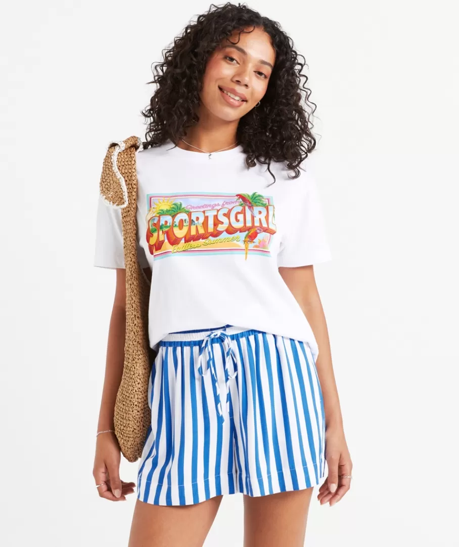 Sportsgirl Shorts | Casual Shorts<LARA STRIPE PULL ON SHORT