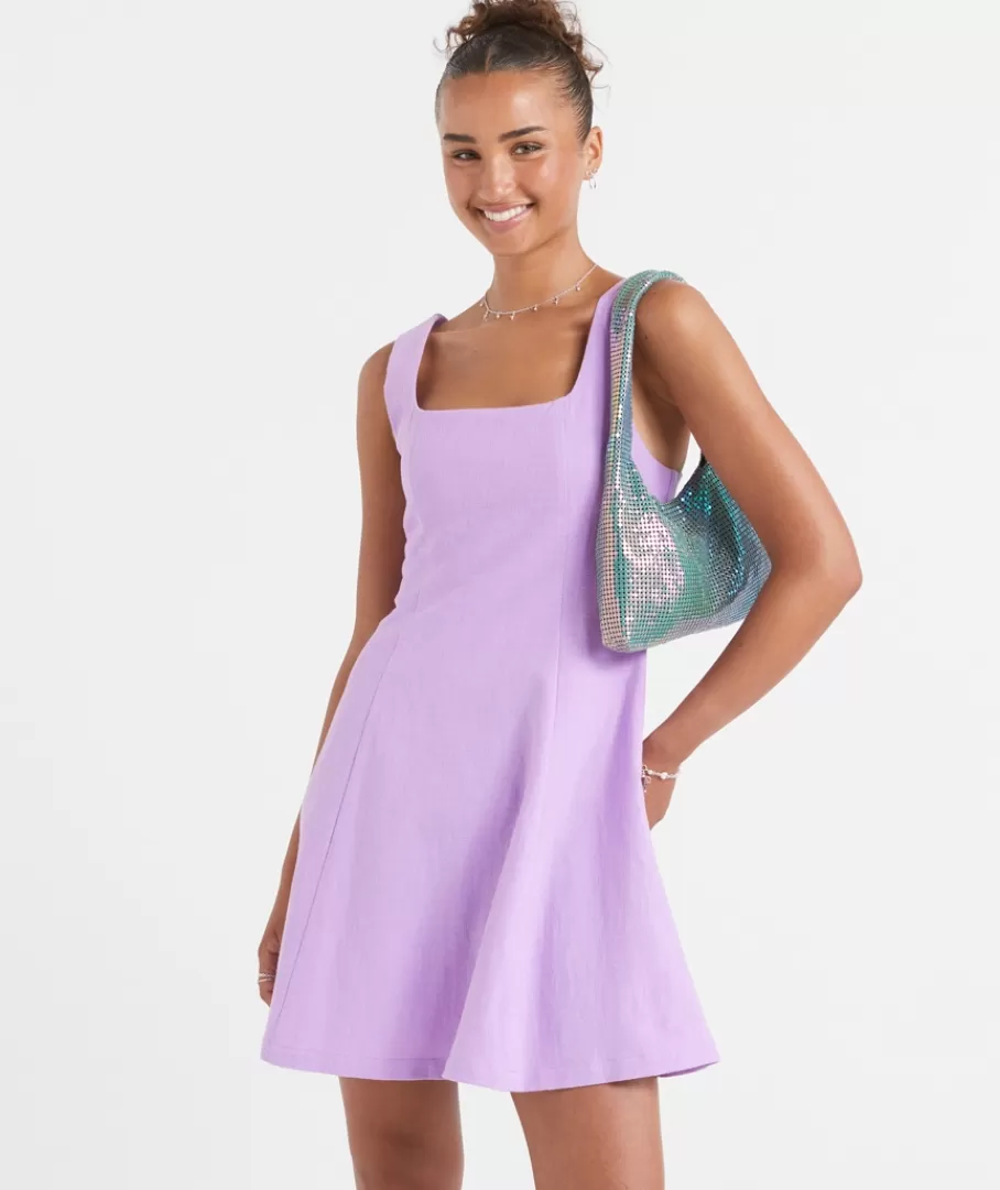 Sportsgirl Dresses | Mini Dresses<LARRISSA RAMIE SQURE NECK MINI DRESS