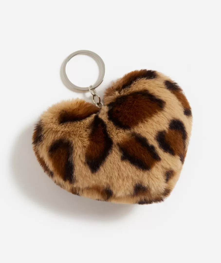 Sportsgirl Keyrings & Bag Charms< HEART FLUFFY KEYRING