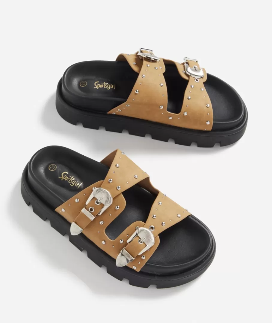 Sportsgirl Shoes | Slides & Sandals<LILA WESTERN SLIDE -