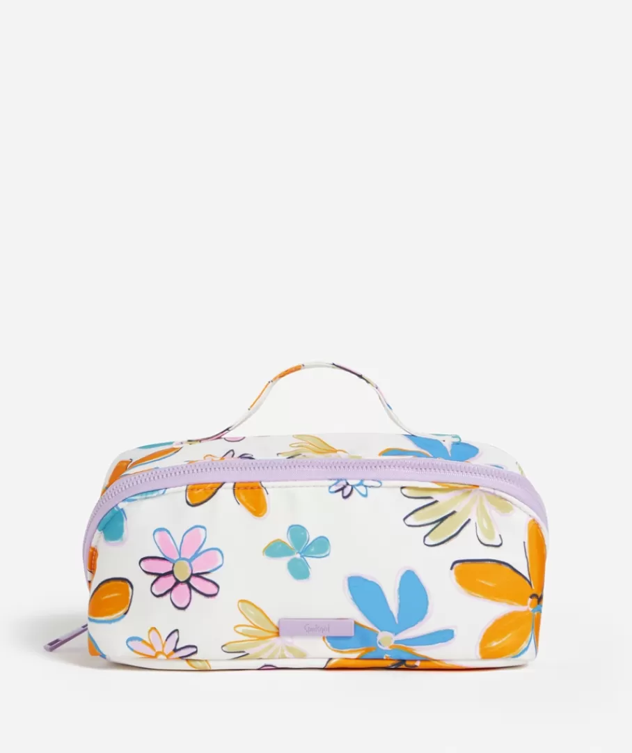 Sportsgirl Makeup Bags | Makeup Bags<LILA ZIP TOP MAKEUP BAG - CRAYON FLOWER PRINT