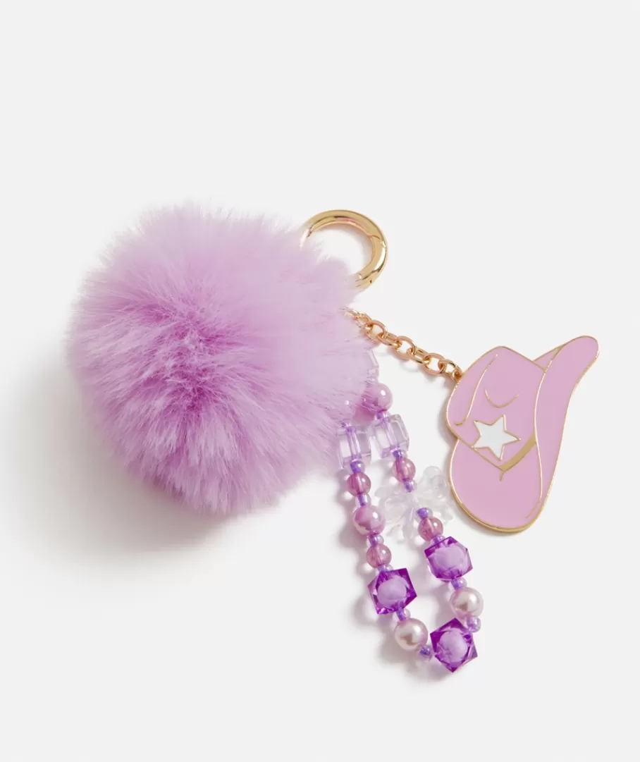 Sportsgirl Keyrings & Bag Charms< COWGIRL HAT POM POM KEYRING