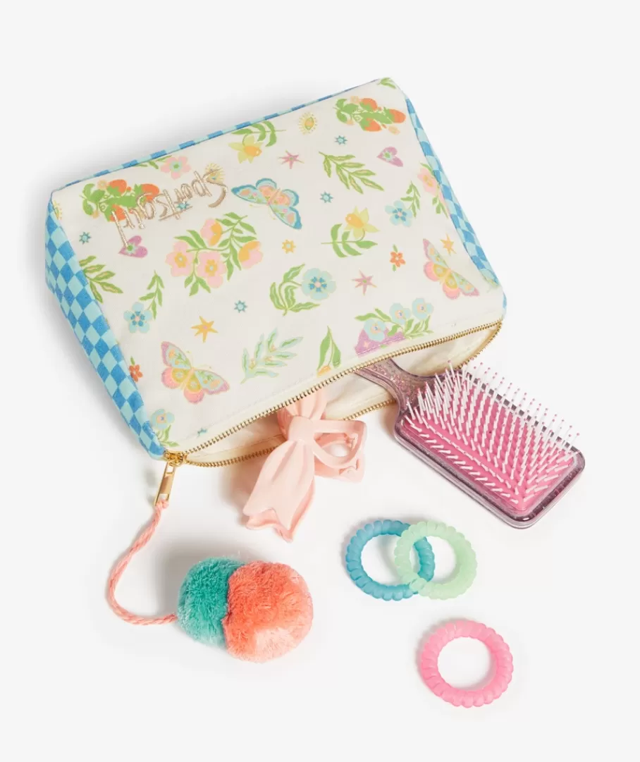 Sportsgirl Makeup Bags | Makeup Bags<LILY POM POM MAKEUP BAG - MYSTIC PRINT