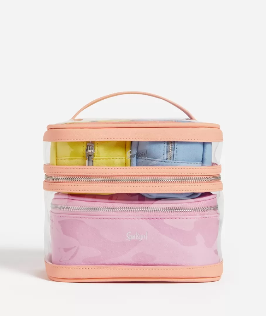 Sportsgirl Makeup Bags | Makeup Bags<LUNA - 4-IN-1 MAKEUP BAG - PEACHY