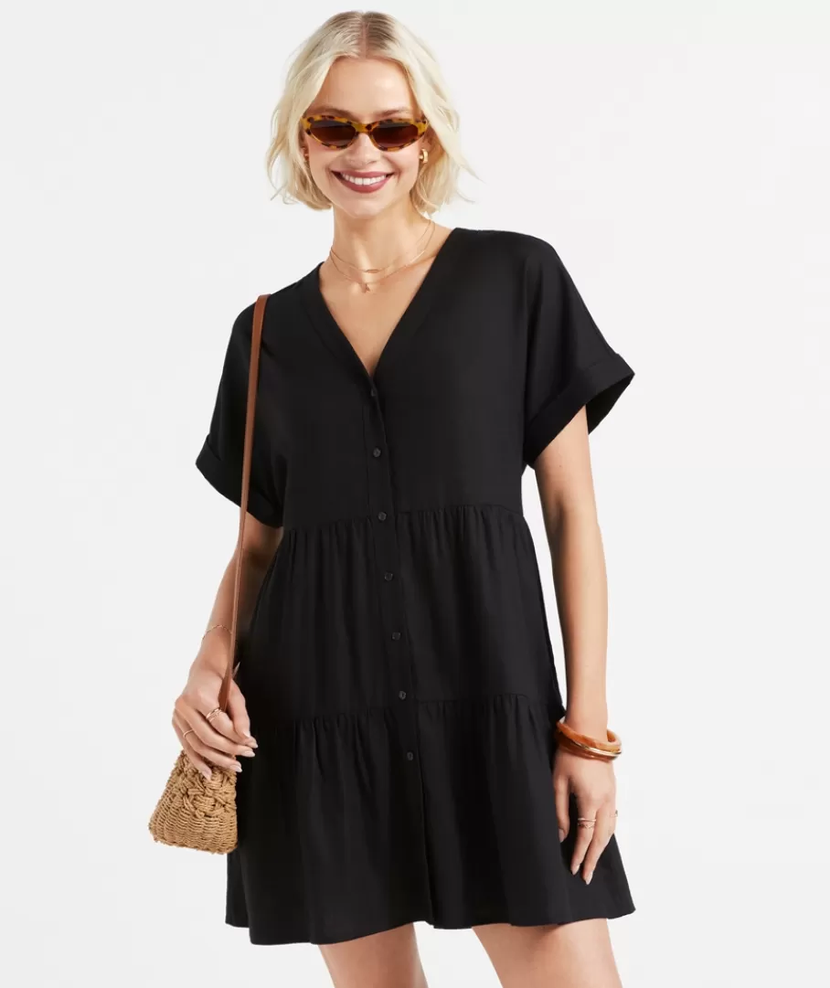 Sportsgirl Dresses | Linen Dresses<MACENZIE LINEN MINI DRESS