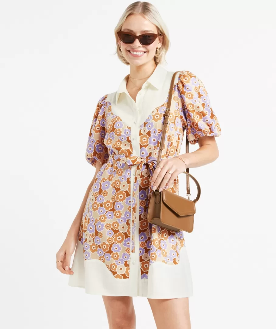 Sportsgirl Dresses | Linen<MARLEE SPLICED MINI DRESS