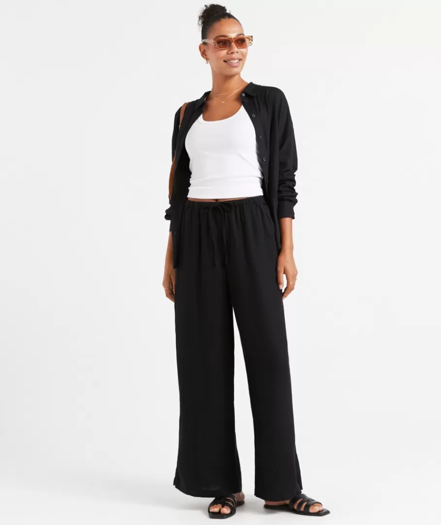 Sportsgirl Linen | Sets<MAX LINEN BLEND WIDE LEG PANT