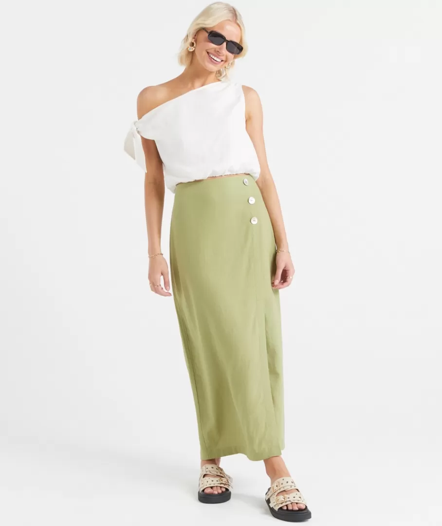 Sportsgirl Linen | Skirts<MICAH COLUMN MAXI SKIRT