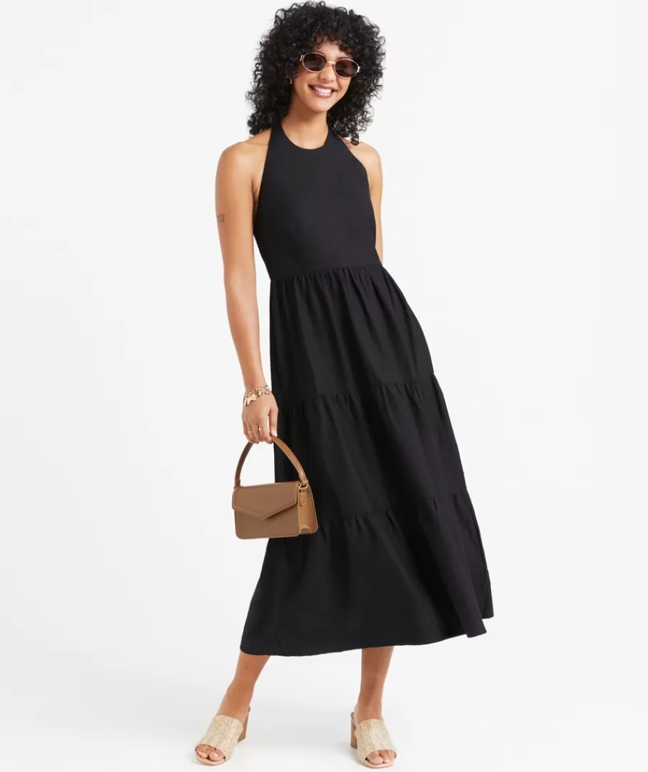 Sportsgirl Dresses | Linen<MIRA HALTER MIDI DRESS