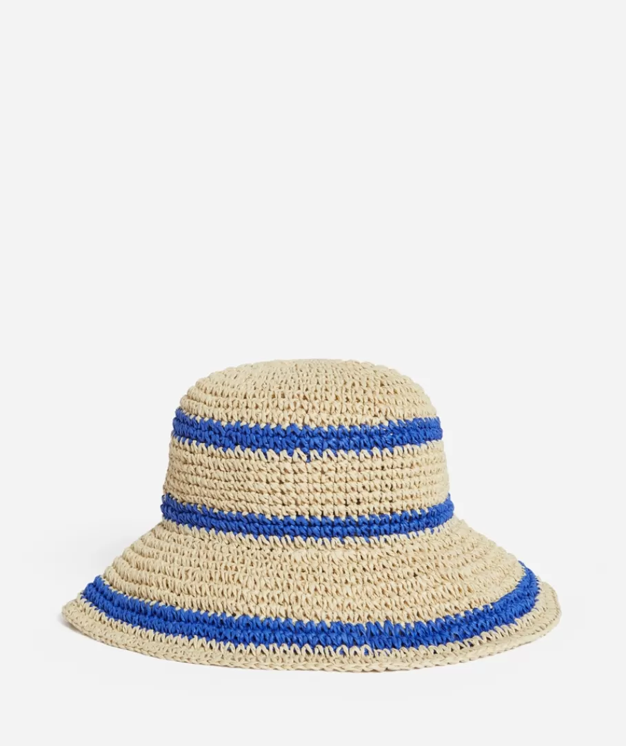 Sportsgirl Hats<MULTI STRIPE STRAW BUCKET HAT