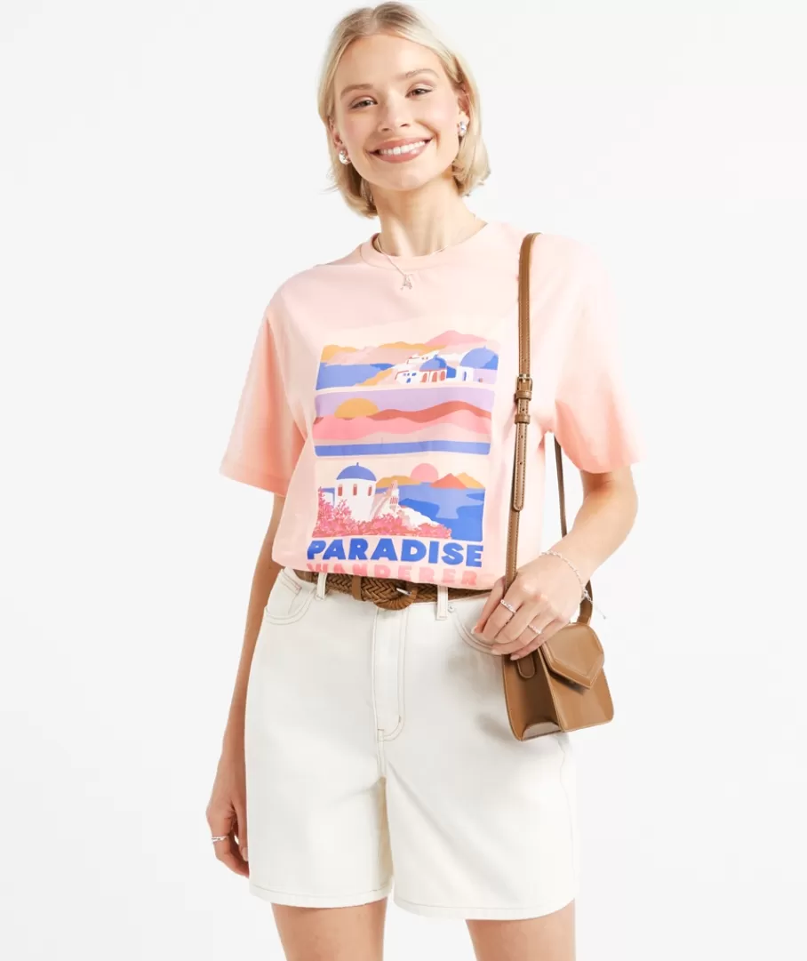 Sportsgirl T-Shirts | T-Shirts<PARADISE WANDERER GRAPHIC TSHIRT