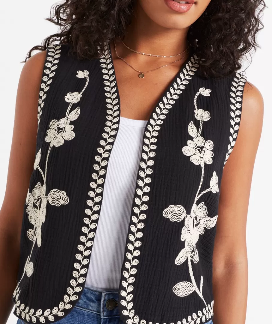 Sportsgirl Vests<PARKER COTTON MUSLIN EMBROIDERED VEST