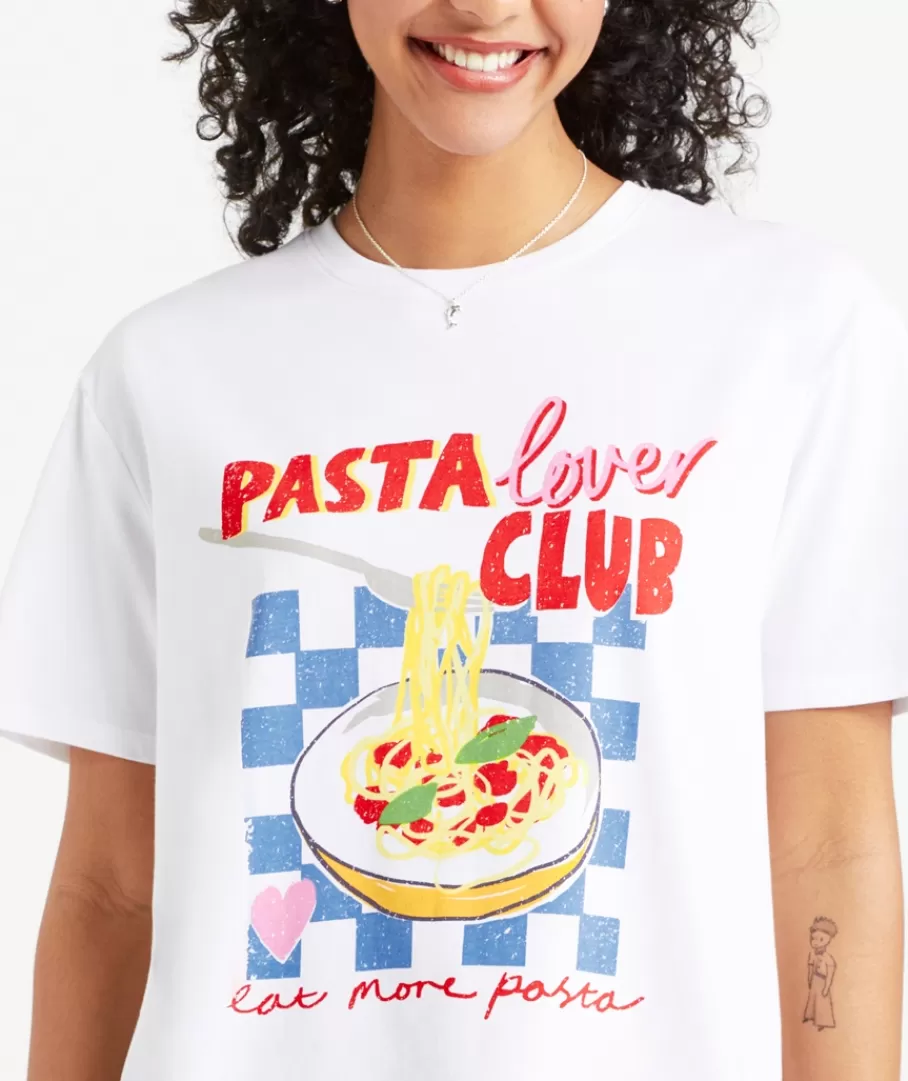 Sportsgirl T-Shirts | T-Shirts<PASTA LOVER OVERSIZED GRAPHIC TSHIRT