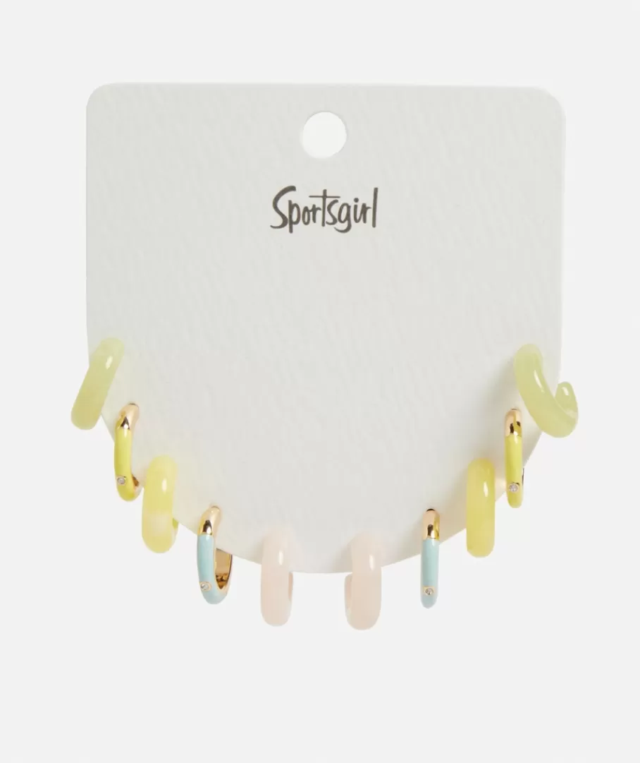 Sportsgirl Earrings | Jewellery Packs<PASTEL ACRYLIC HOOP PACK