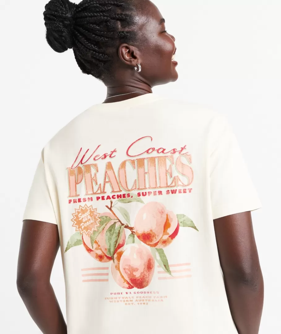 Sportsgirl T-Shirts | T-Shirts<PEACHES OVERSIZED GRAPHIC TSHIRT