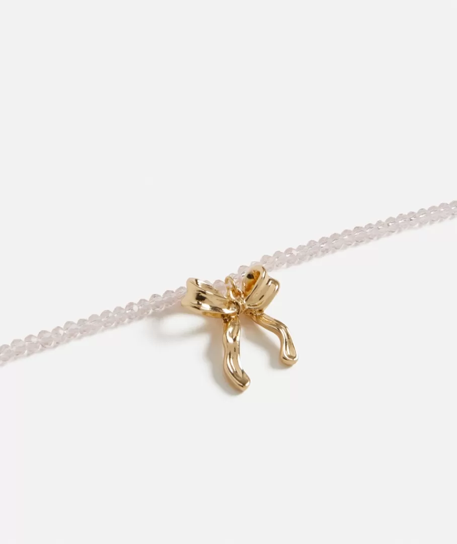 Sportsgirl Jewellery | Necklaces< BEADED BOW PENDANT NECKLACE