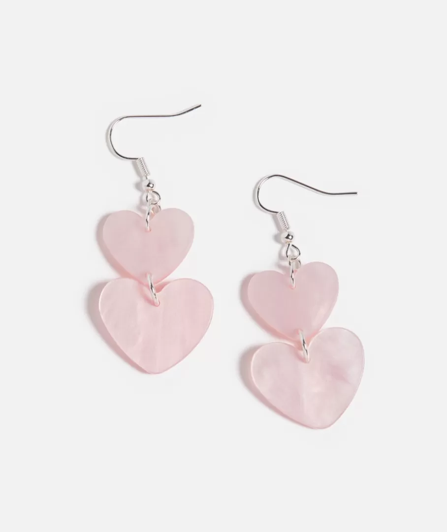 Sportsgirl Earrings< HEART MARBLE PENDANT EARRINGS