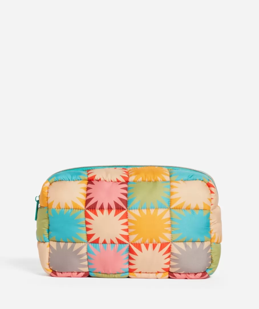 Sportsgirl Makeup Bags | Makeup Bags<QUINCY SQUARE QUILTED MAKEUP BAG - SUNBURST