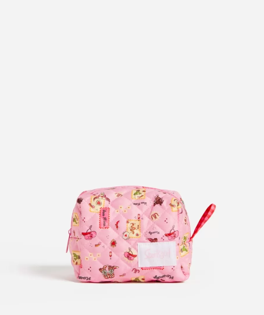 Sportsgirl Makeup Bags | Makeup Bags<QUINN - QUILTED MAKEUP BAG SMALL - HOWDY PRINT