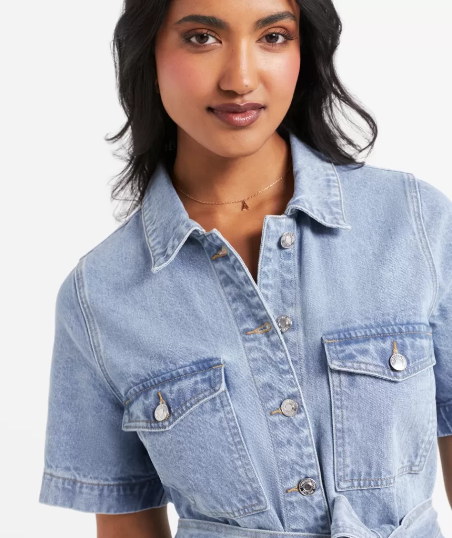 Sportsgirl Denim Dresses | Dresses<REBECCA DENIM MINI DRESS