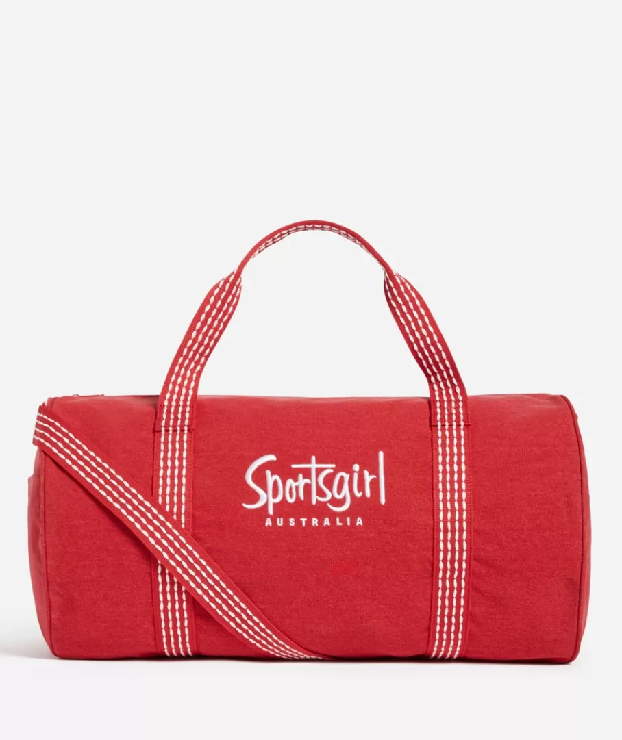 Sportsgirl Bags | Duffle Bags<REWIND LOGO DUFFLE