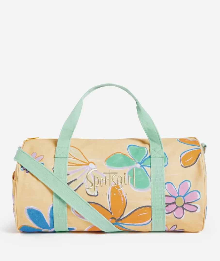 Sportsgirl Bags | Duffle Bags<REWIND LOGO DUFFLE - CRAYON PRINT