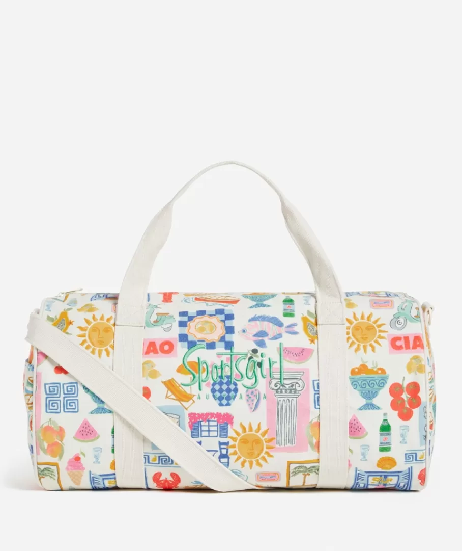 Sportsgirl Bags | Duffle Bags<REWIND LOGO DUFFLE - ENDLESS SUMMER