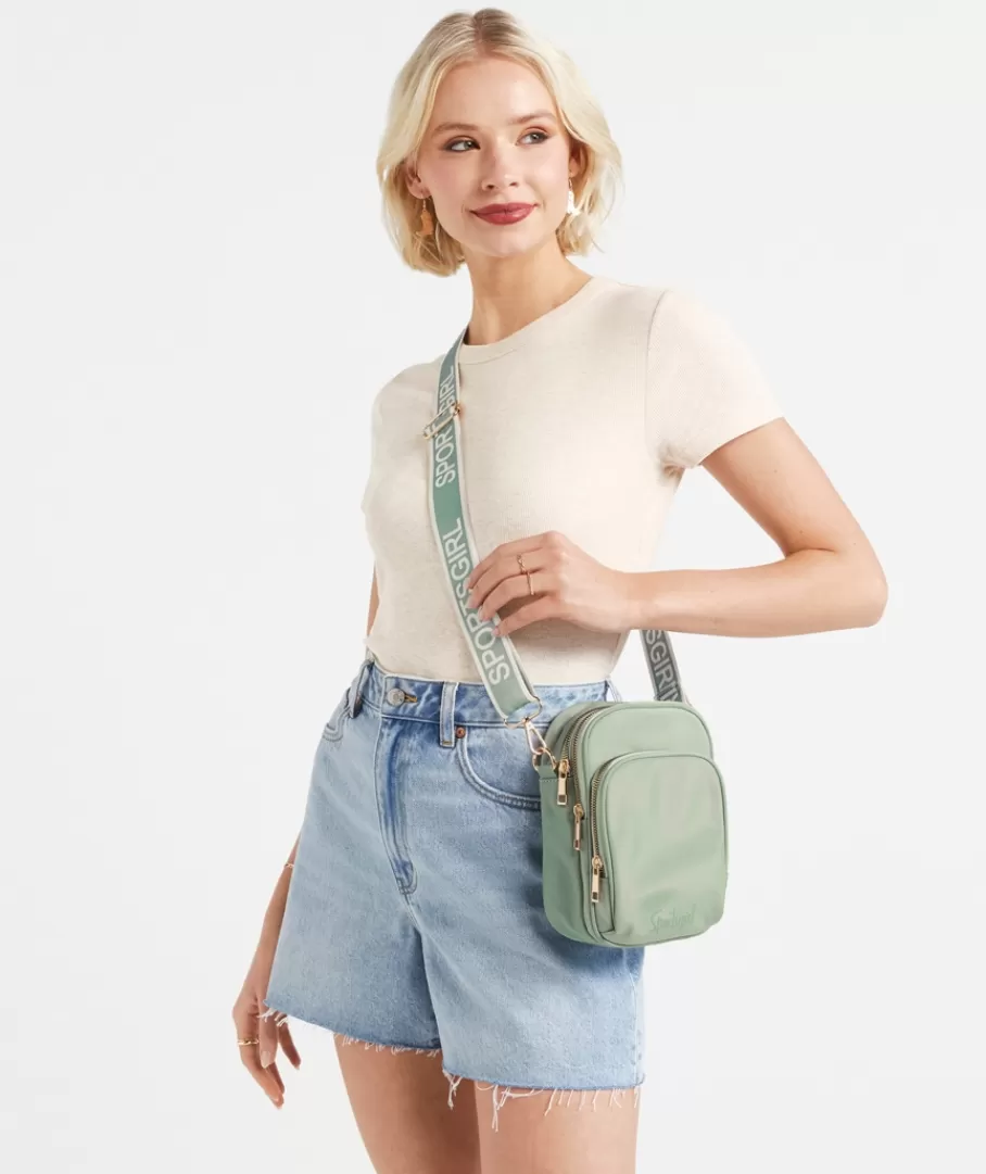 Sportsgirl Bags | Crossbody Bags<REWIND LOGO NYLON CAMERA BAG