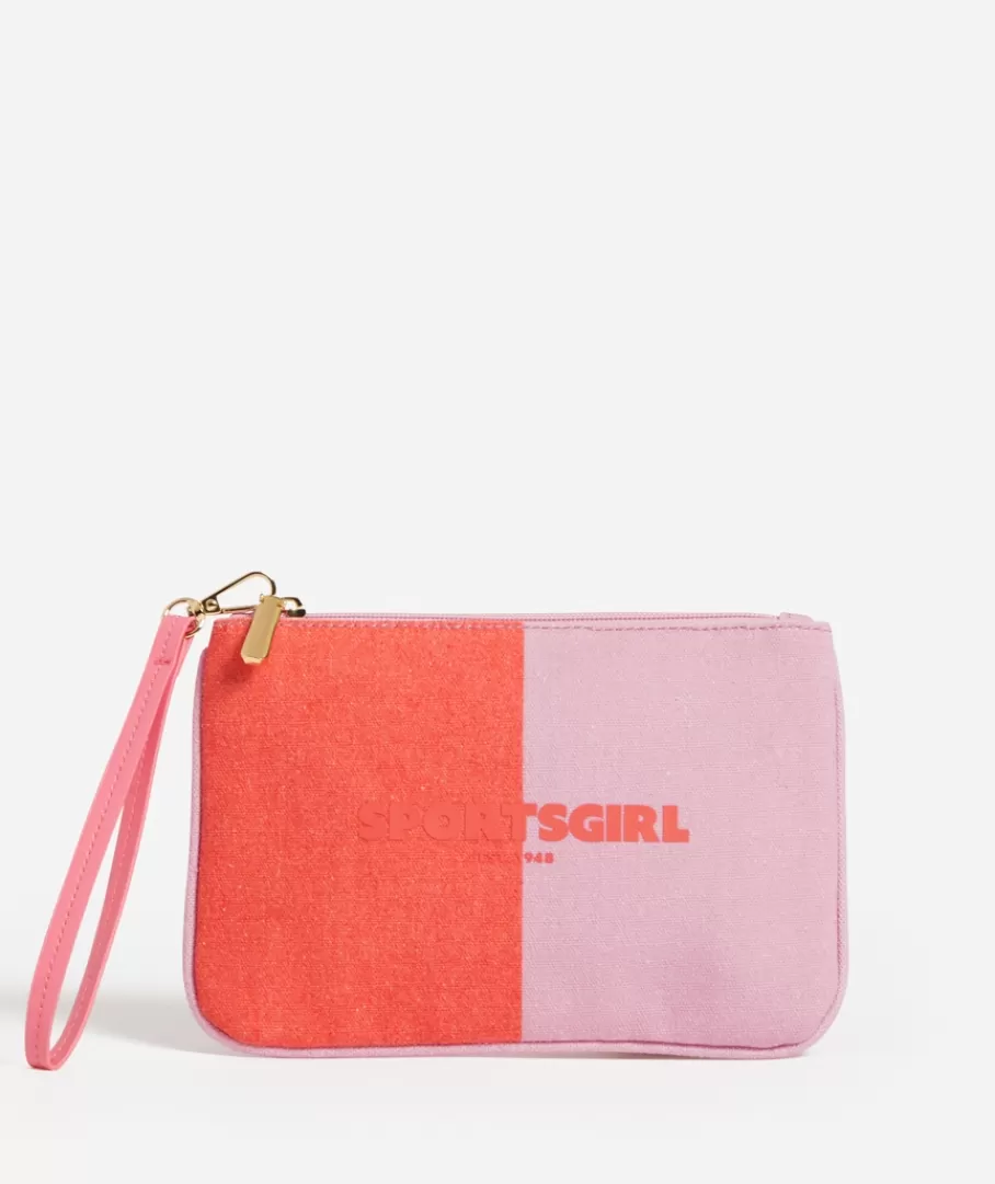 Sportsgirl Wallets & Card Holders | Wallets & Card Holders<REWIND LOGO ZIPPER POUCH - COLOUR SPLICE