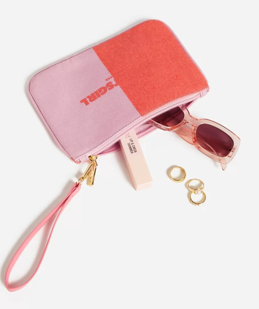 Sportsgirl Wallets & Card Holders | Wallets & Card Holders<REWIND LOGO ZIPPER POUCH - COLOUR SPLICE