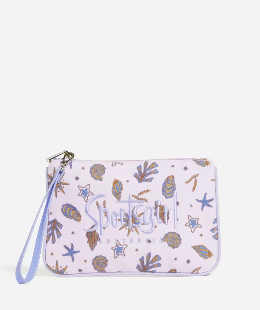 Sportsgirl Bags<REWIND LOGO ZIPPER POUCH - SHELL