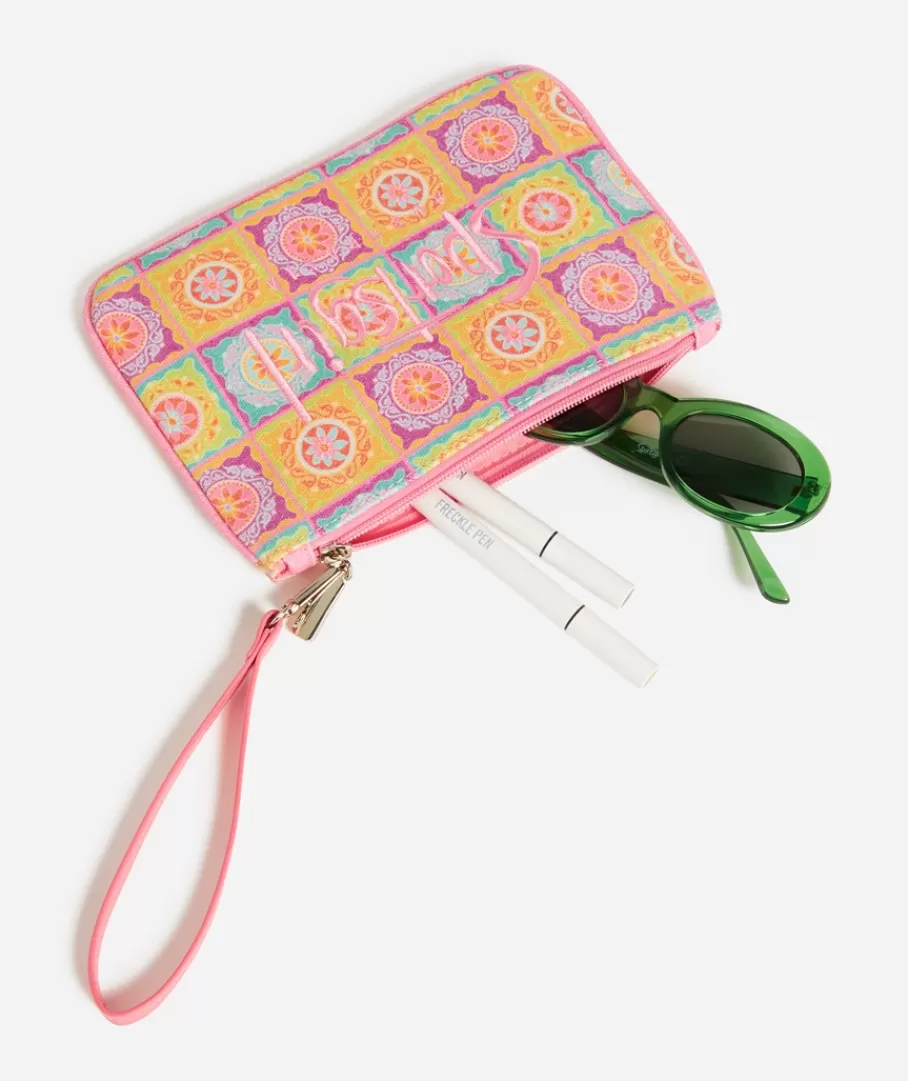 Sportsgirl Bags | Wallets & Card Holders<REWIND LOGO ZIPPER POUCH - SUN FLOWER TILE