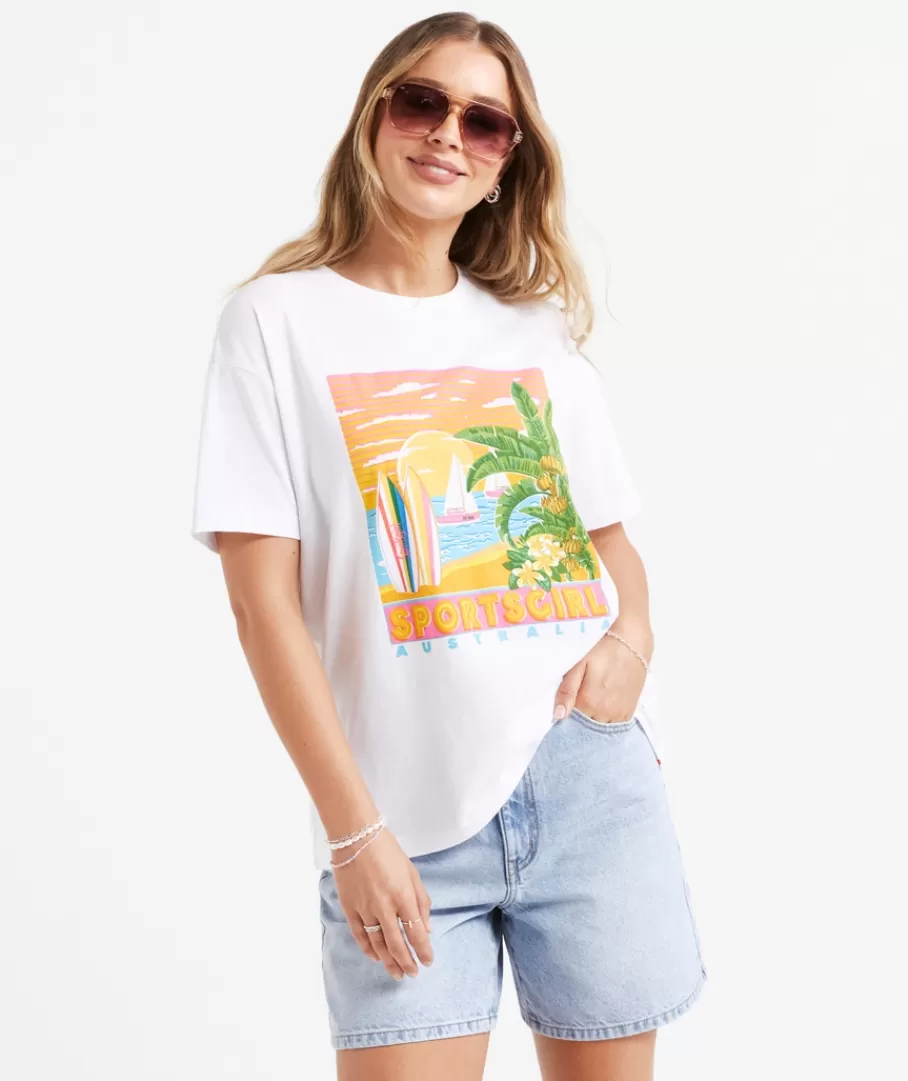 Sportsgirl T-Shirts | T-Shirts<REWIND SURF BEACH GRAPHIC TSHIRT