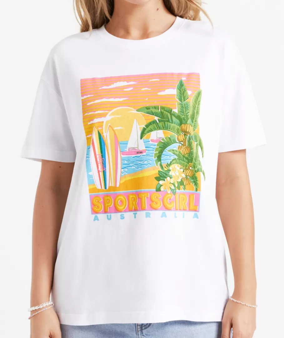 Sportsgirl T-Shirts | T-Shirts<REWIND SURF BEACH GRAPHIC TSHIRT