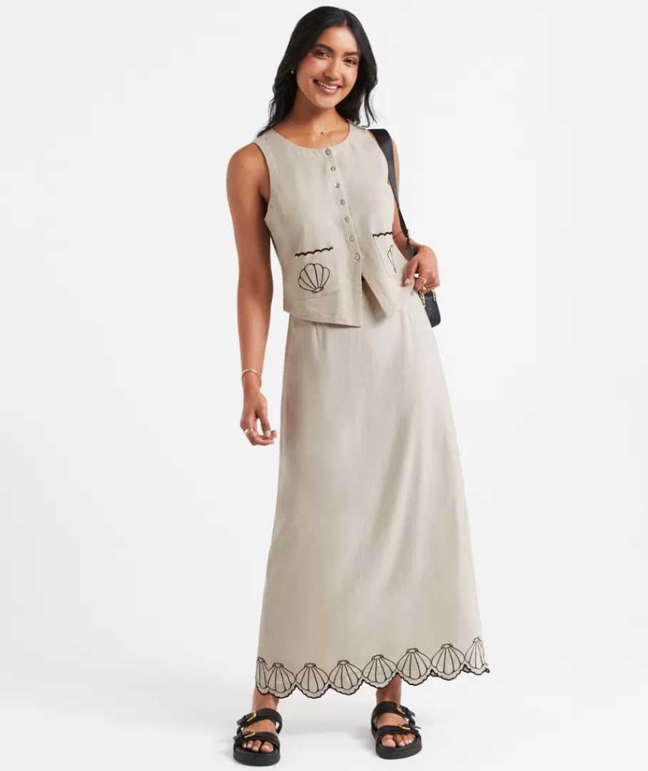 Sportsgirl Sets | Skirts<REYNA EMBROIDERED MAXI SKIRT